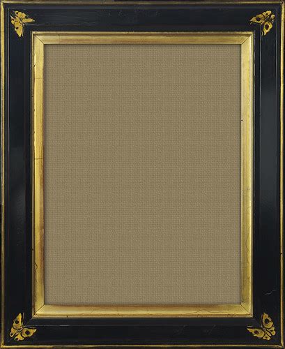 19th century black and gold lacquer frame with decorative … | Flickr
