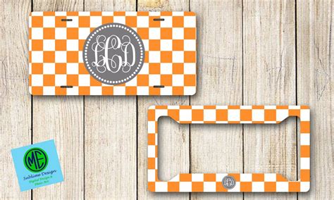 Tennessee License Plate, Tennessee License Plate Frame, Orange ...