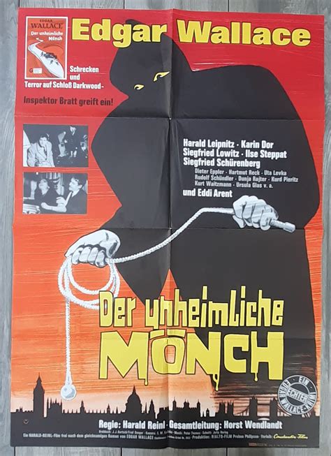 C4870/ Kinoplakat Edgar Wallace Der unheimliche Mönch Karin Dor Movie ...