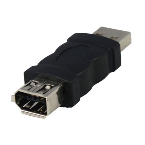 Firewire IEEE 1394 6-Pin Female F to USB M Male Adapter Converter Joiner Plug PC