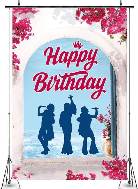 Happy Birthday Party Backdrop,Mamma Mia Themed Nepal | Ubuy