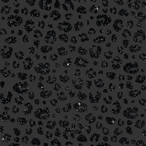 Black Matte Glitter Leopard Cheetah Digital Paper Background | Etsy