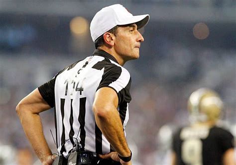 Referee Gene Steratore during a regular season NFL football game... | Nfl football, Nfl football ...