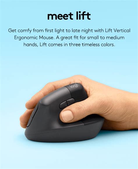 Logitech Lift Vertical Ergonomic Mouse Wireless Bluetooth Logi Bolt US – wme.my