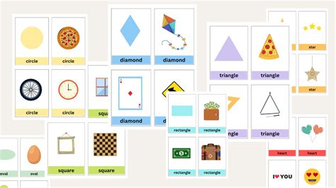 Shapes Flashcards For Toddlers With Examples Free Printable - Womanhood And LifeStuff