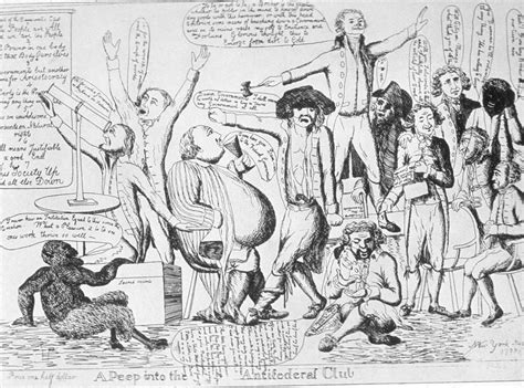 A Peep into the Anti-Federalist Club · Presidential Campaigns: A Cartoon History, 1789-1976