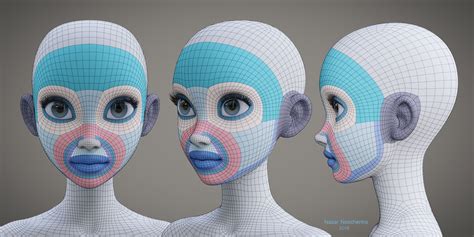 3D & Animation online courses for creative professionals | Domestika | Face topology, Character ...