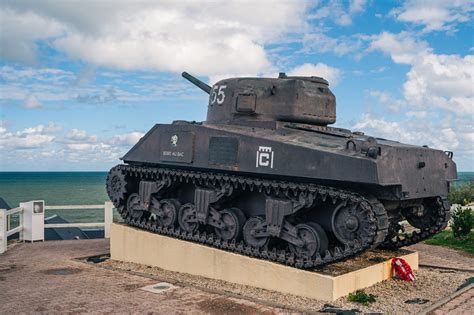 Discover M4A2 Tank - A Sherman variant at Arromanches-les-Bains