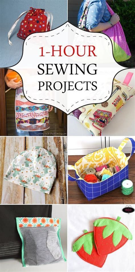 1-Hour Sewing Projects | Sewing projects for beginners, Sewing for beginners, Easy sewing projects