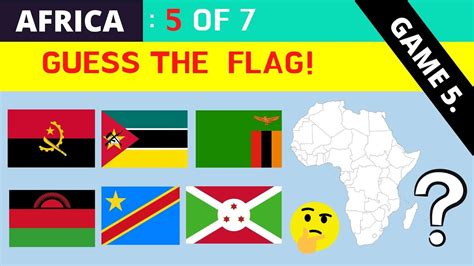 (Round 5 of 7) AFRICA - GUESS the Flags - with spoken answers! - YouTube