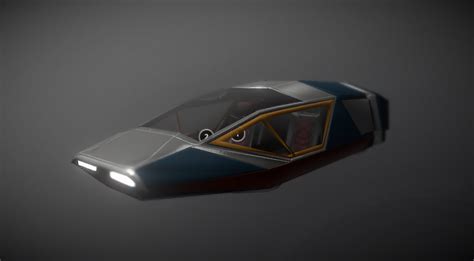 Futuristic Flying car - DownloadFree3D.com