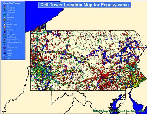 Cell Tower Location Maps for each State – Cell Tower