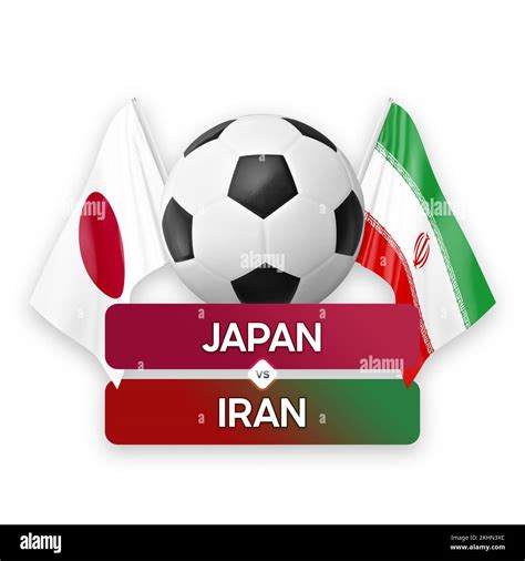 Japan vs Iran national teams soccer football match competition concept Stock Photo - Alamy