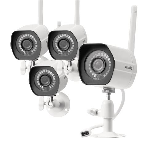 Zmodo 1080p Full HD Outdoor Wireless Security Camera System, 4 Pack ...