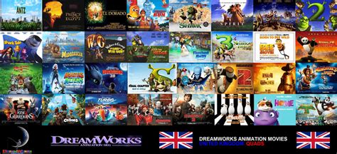 DreamWorks Animation Films UK Quads Collage by ESPIOARTWORK-102 on DeviantArt