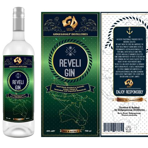 Create a Gin Bottle Label for our Reveli Gin | Product label contest