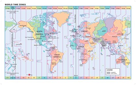 World Time Zone Wall Map by GeoNova - MapSales