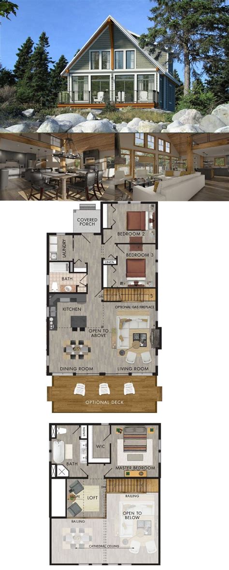 Mountain Chalet Floor Plans - floorplans.click