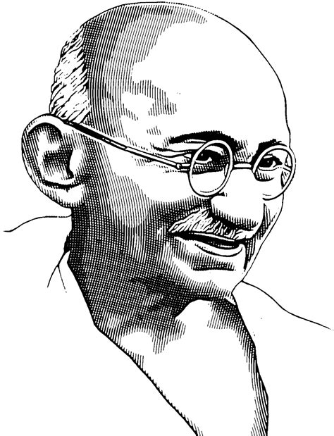 Mahatma Gandhi clipart | Clipart Nepal