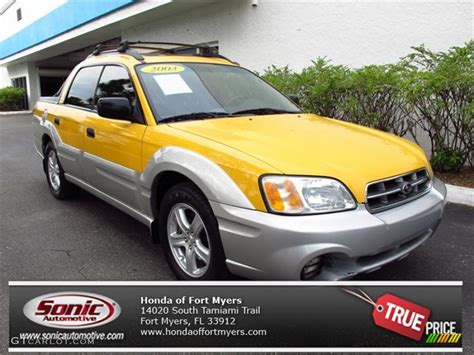 2003 Baja Yellow Subaru Baja Sport #71337143 Photo #13 | GTCarLot.com ...