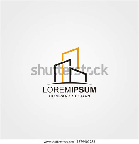 Logo Template Real Estate Apartment House Stock Vector (Royalty Free ...