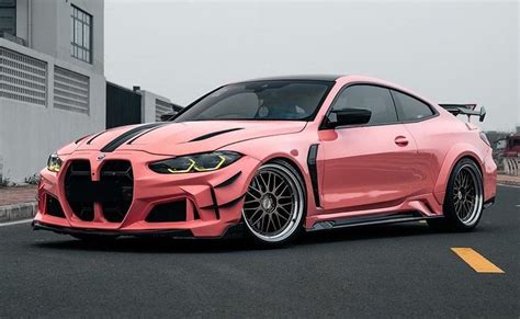 BMW M4 Coupé (G82) in salmon look from DarwinPRO Aerodynamics!