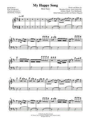 "My Happy Song" Sheet Music - 3 Arrangements Available Instantly ...