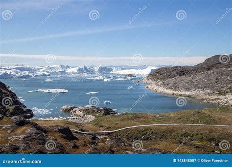 Ilulissat Icefjord UNESCO Site Stock Image - Image of wooden, tourist ...