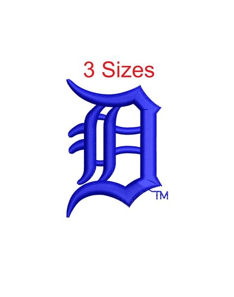 Detroit Tigers logo Embroidery design Detroit Tigers logo | Etsy