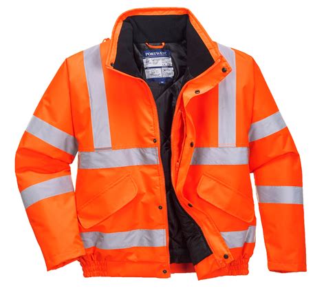 Northrock Safety / Orange Hi-Vis Bomber Jacket, Orange Reflective Bomber Jacket Singapore