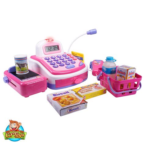 Cashier Toy Cash Register Playset By CifToys – Pretend Play Set For ...