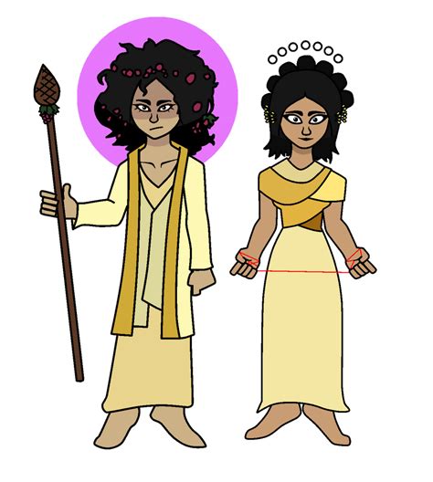 Dionysus and Ariadne by happyclownman123 on DeviantArt