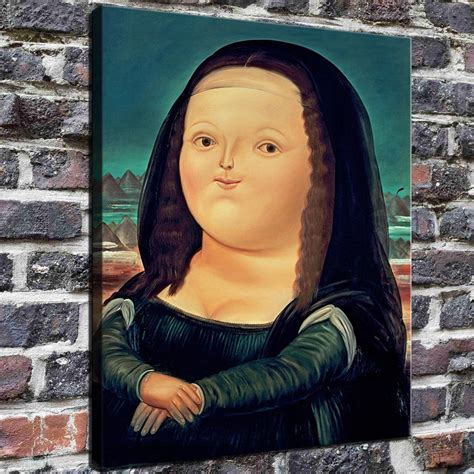 30x24 Inches Fernando Botero mona Lisa New - Etsy