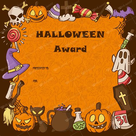 Halloween Certificate Template Word