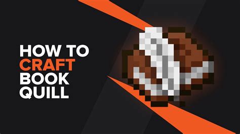 How to make a Book and Quill in Minecraft - YouTube