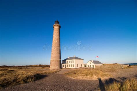 Farol de Skagen, Dinamarca imagem de stock. Imagem de curso - 104893657