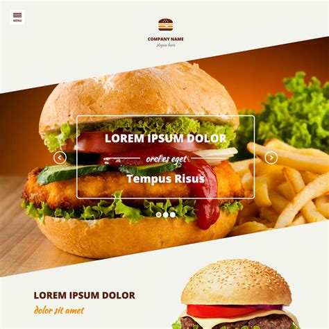 Burger Bar Responsive Website Template