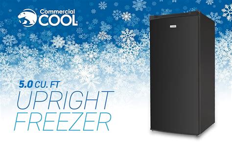 Amazon.com: Commercial Cool Upright Freezer, Stand Up Freezer 5 Cu Ft with Reversible Door ...