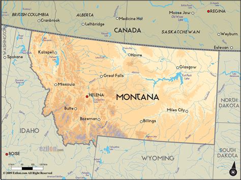 Map Of Montana With Cities Greatest Eventual Famous Magnificent - City ...