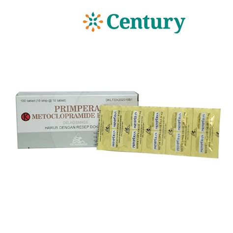 Jual PRIMPERAN TABLET 10 MG 1 STRIP ISI 10 TABLET / METOCLORPRAMIDE ...