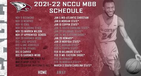 NCCU Athletics Schedules (Basketball, Football & Volleyball) – NCCU ...