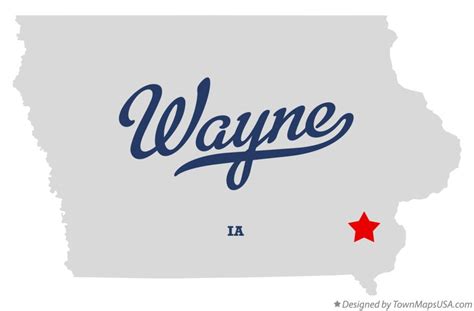 Map of Wayne, Henry County, IA, Iowa