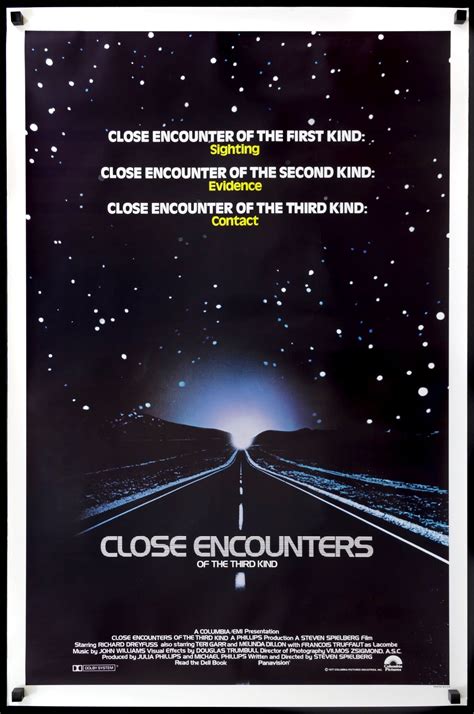 Close Encounters of the Third Kind (1977) One-Sheet Movie Poster - Original Film Art - Vintage ...