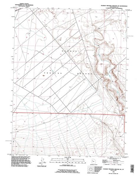 Dugway Proving Ground Se topographic map, UT - USGS Topo Quad 40113a1