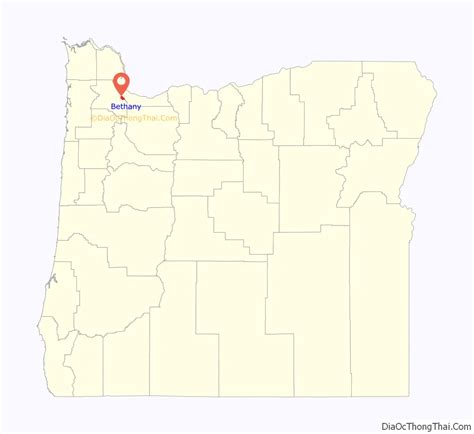 Map of Bethany CDP, Oregon