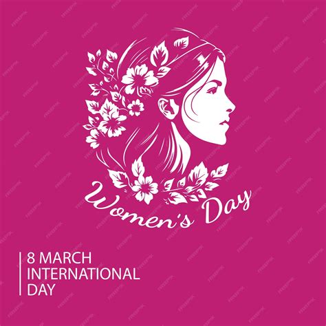 Premium Vector | Slogan for international women's day, the eighth of march. vector illustration ...