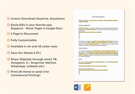 Sales Proposal - 20+ Examples, Format, Pdf | Examples