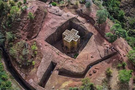 900-Year-Old Church Carved Downward Into A Huge Rock In Ethiopia (Photos)