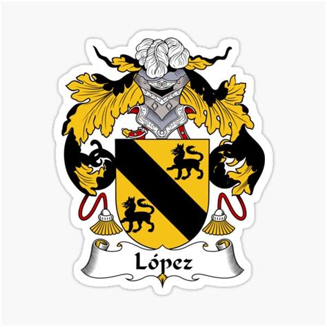 "Lopez Coat of Arms/Family Crest" Sticker for Sale by carpediem6655 ...