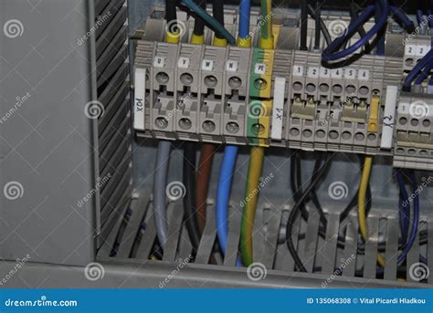 Switches in Electrical Cabinet Stock Photo - Image of electrical ...